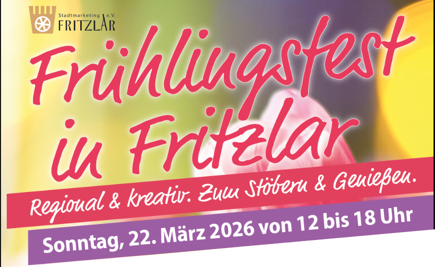 Plakat Frühlingsfest Fritzlar 22. März 2026